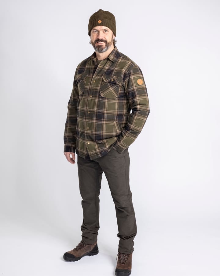 Pinewood Men's Prestwick Exclusive Shirt Dark Green/Green Pinewood