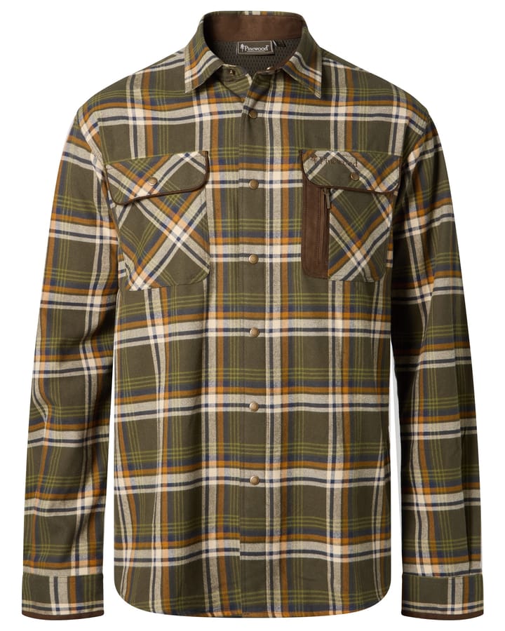 Pinewood Men's Cornwall Shirt Mossgreen/l.khaki Pinewood
