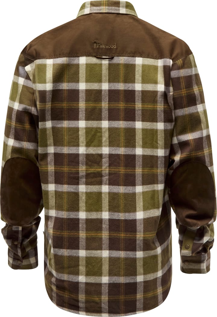 Pinewood Men's Douglas Shirt Olivegreen/cr.white Pinewood