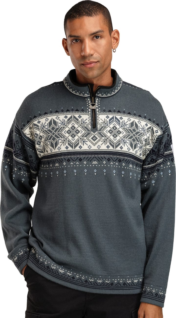 Dale of Norway Men's Blyfjell Knit Sweater Steel/Offwhite/Navy Dale of Norway