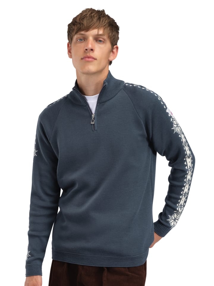 Dale of Norway Geilo Masc Sweater Steel Offwhite Dale of Norway