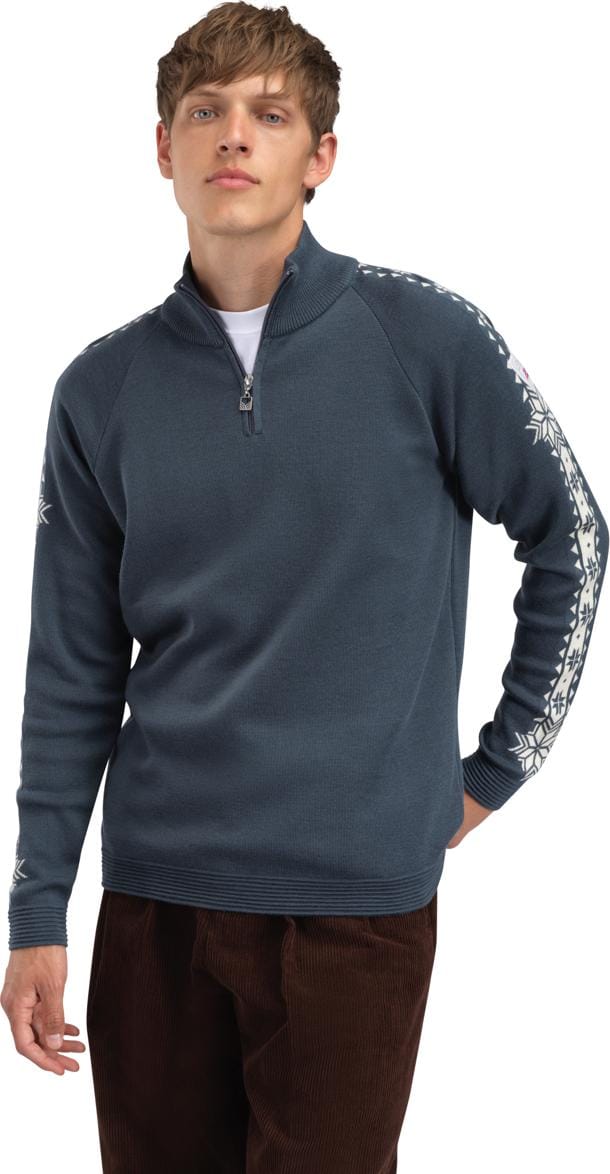 Dale of Norway Men's Geilo Sweater Steel Offwhite Dale of Norway