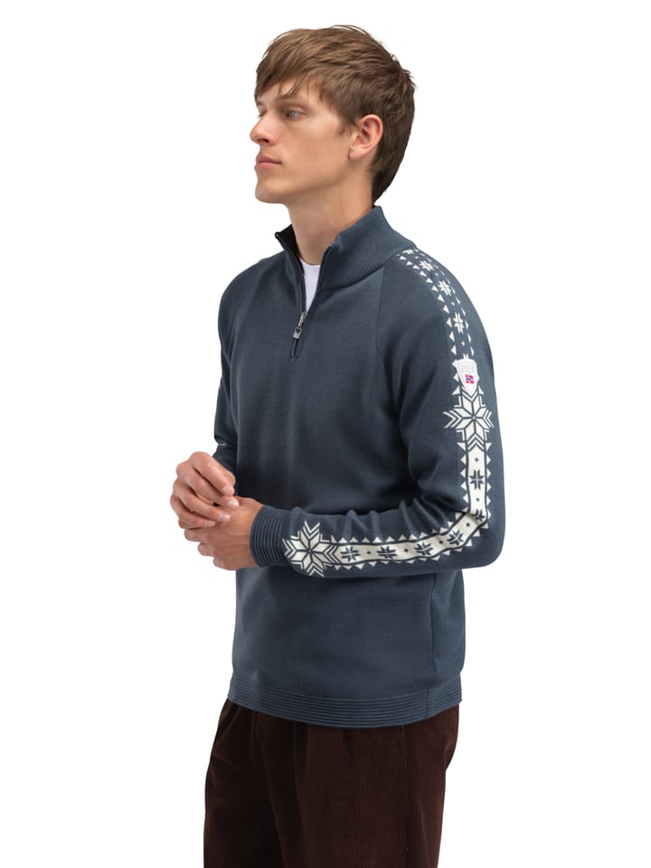 Dale of Norway Geilo Masc Sweater Steel Offwhite Dale of Norway