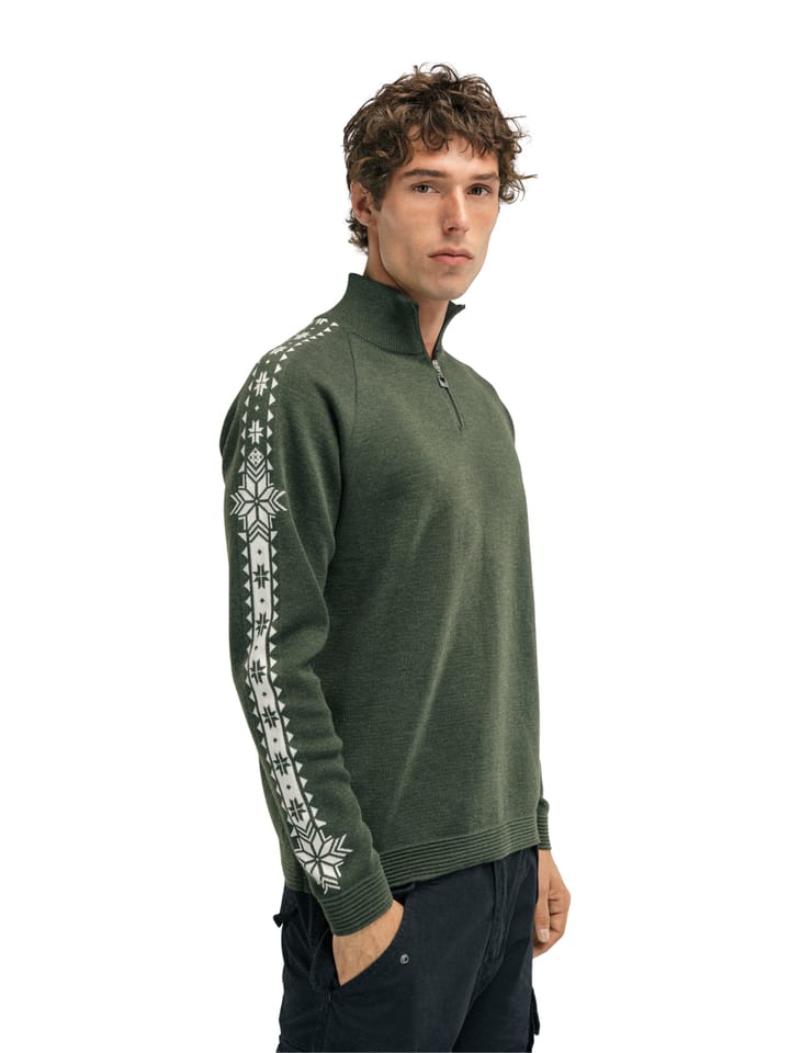 Dale of Norway Geilo Masc Sweater Dark Green Off White Dale of Norway