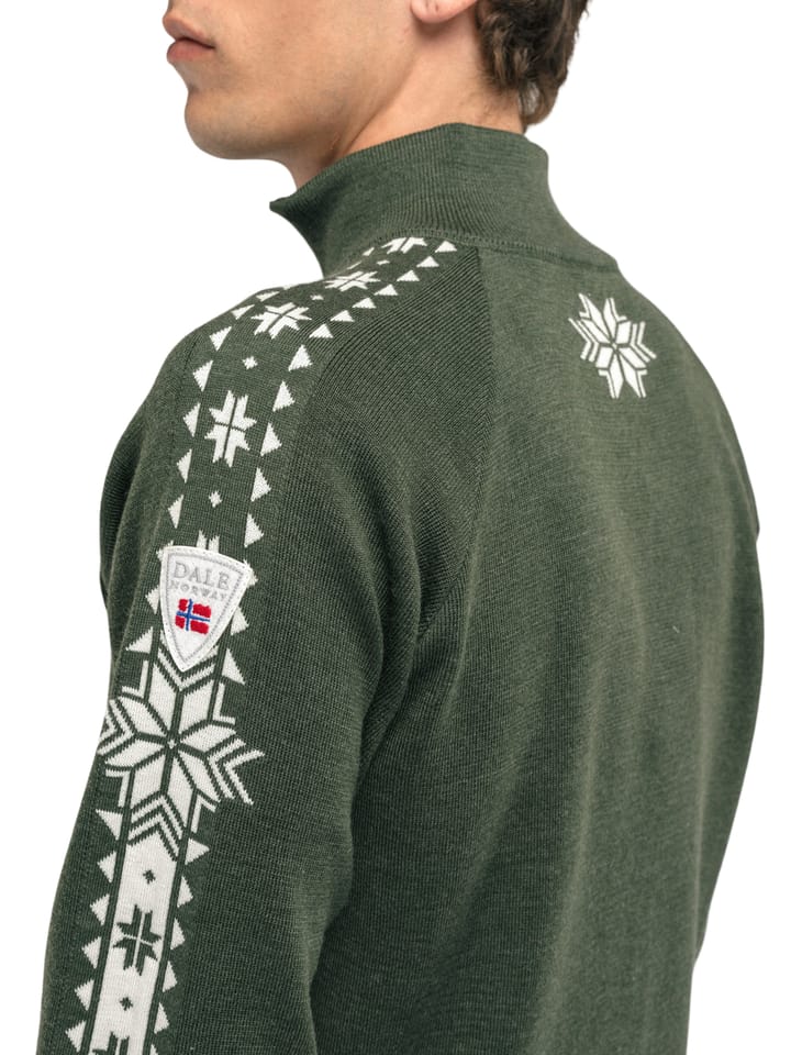 Dale of Norway Geilo Masc Sweater Dark Green Off White Dale of Norway