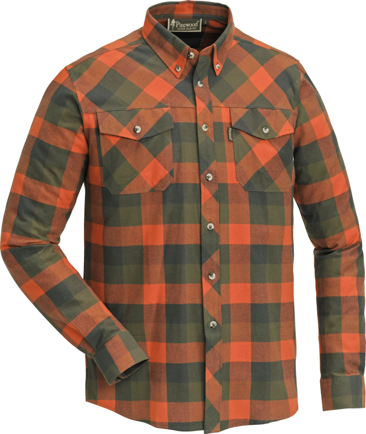 Pinewood Men's Lumbo Shirt Terracotta/Green Pinewood