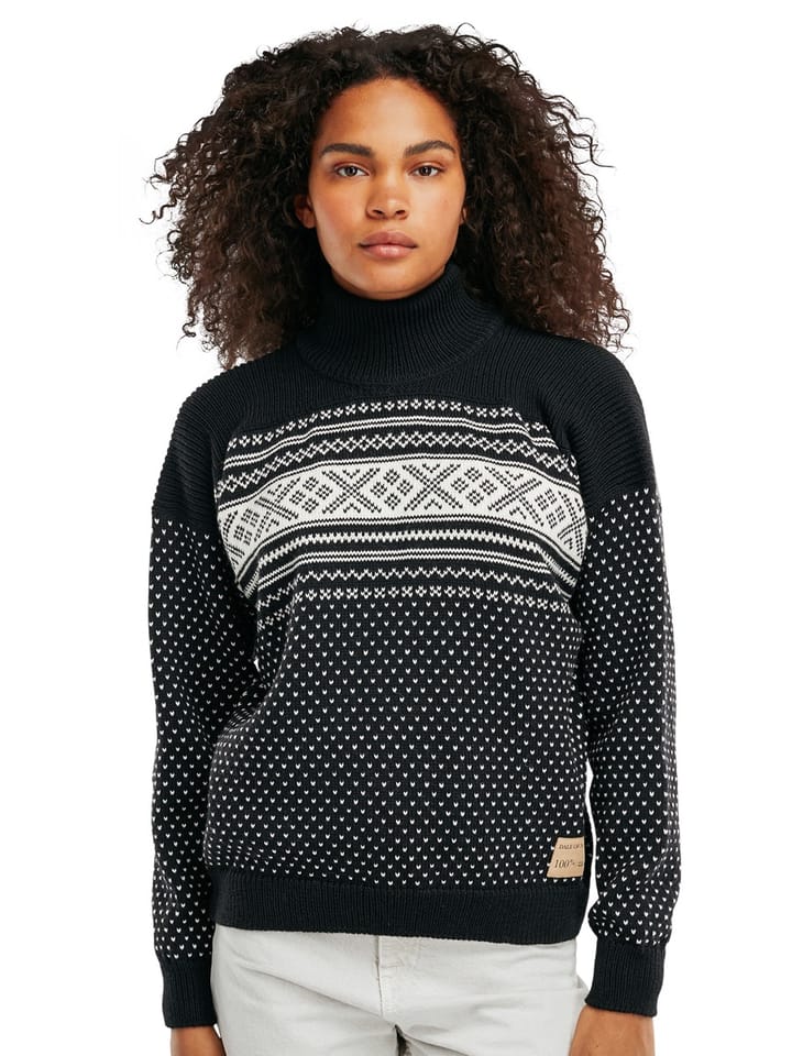 Dale of Norway Valløy Feminine Sweater Black Off White Dale of Norway