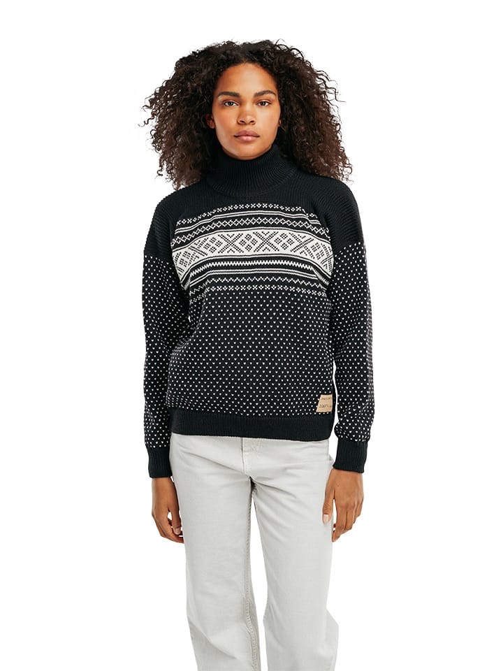 Dale of Norway Valløy Feminine Sweater Black Off White Dale of Norway