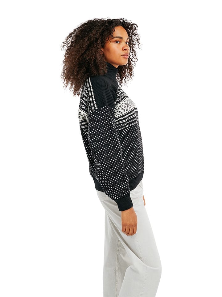 Dale of Norway Valløy Feminine Sweater Black Off White Dale of Norway