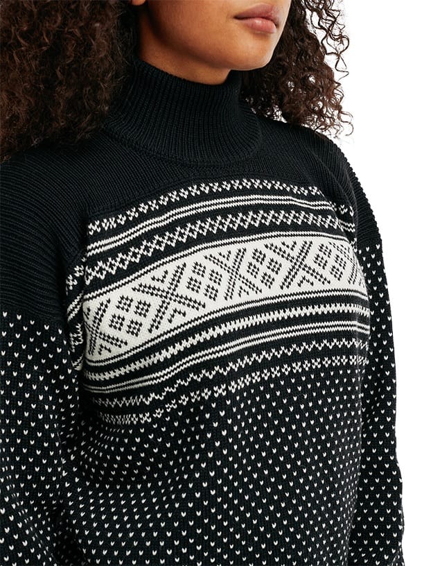 Dale of Norway Valløy Feminine Sweater Black Off White Dale of Norway