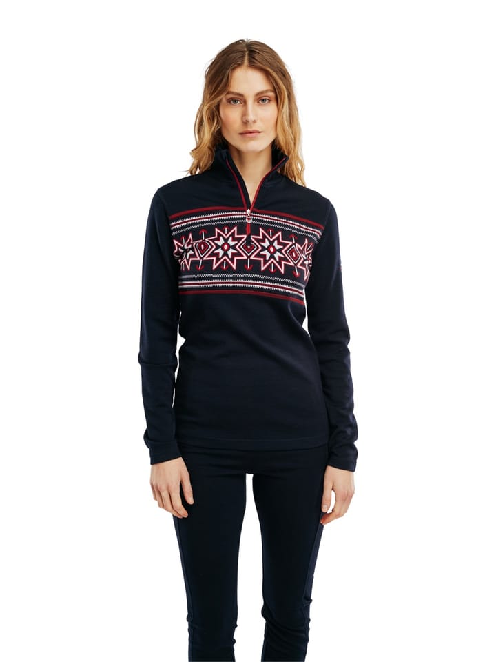 Dale of Norway Olympia Basic Sweater Feminine Navy Raspberry Offwhite Dale of Norway