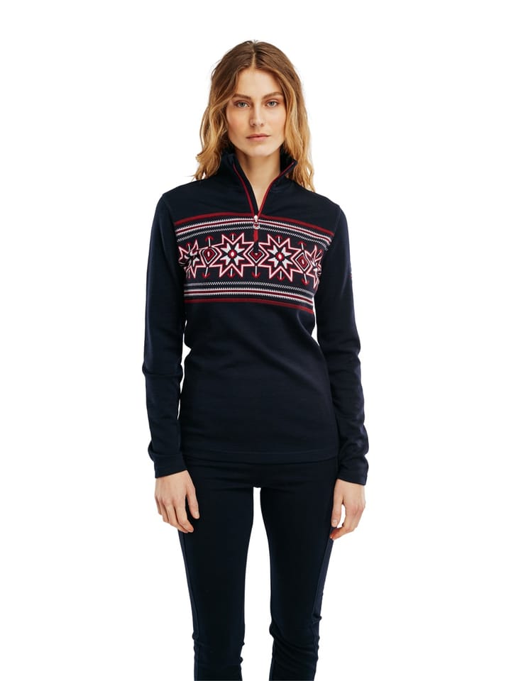 Dale Of Norway As Olympia Basic Sweater Feminine Navy Raspberry Offwhite Dale of Norway