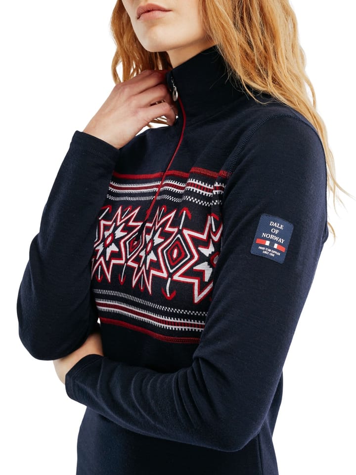 Dale of Norway Olympia Basic Sweater Feminine Navy Raspberry Offwhite Dale of Norway