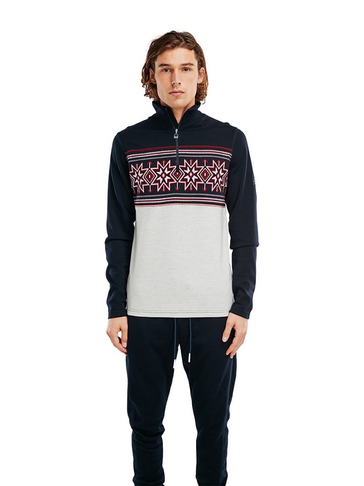 Dale of Norway Olympia Basic Sweater Masculine Navy Offwhite Raspberry Dale of Norway