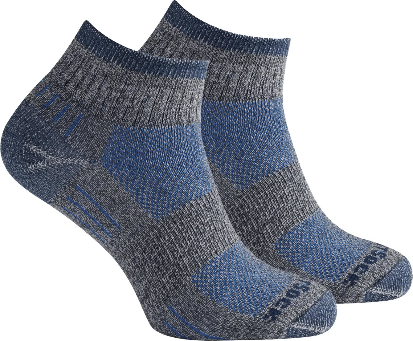 Wrightsock Escape Quater Anti Blister System Ash Twist/Blue