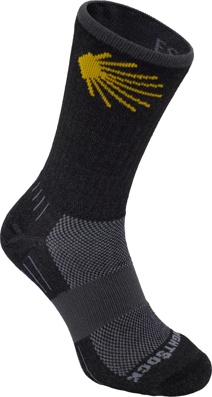Wrightsock Escape Crew Anti Blister System Black with Camino Logo