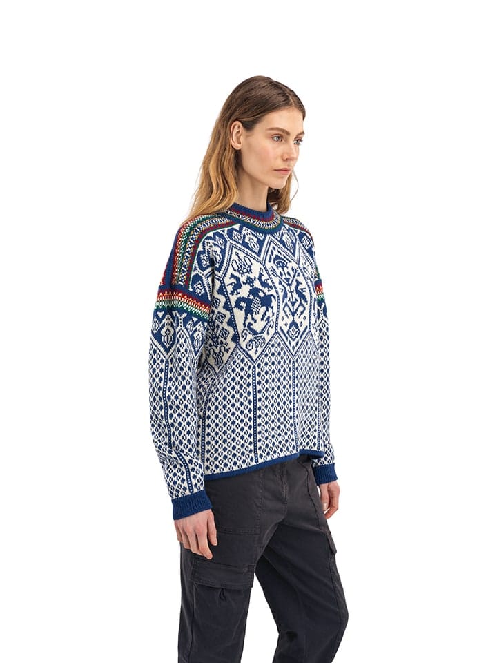 Dale of Norway 1994 Feminine Sweater Indigo Offwhite Mustard Dale of Norway Dale of Norway 1994 Feminine Sweater Indigo Offwhite Mustard Dale of Norway