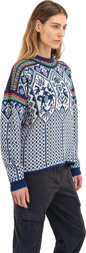 Dale of Norway Women's 1994 Sweater Indigo Offwhite Mustard Dale of Norway