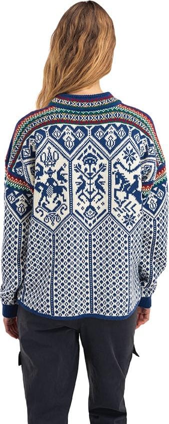 Dale of Norway Women's 1994 Sweater Indigo Offwhite Mustard Dale of Norway