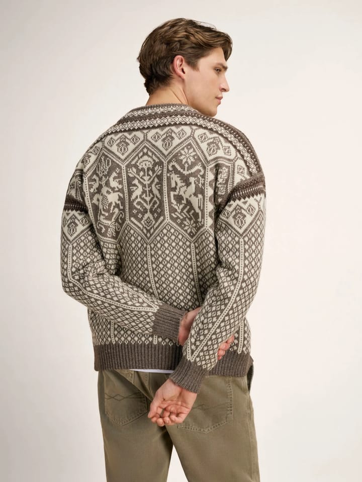 Dale of Norway 1994 Masculine Sweater Nutmeg Nat.white Coffee Dale of Norway