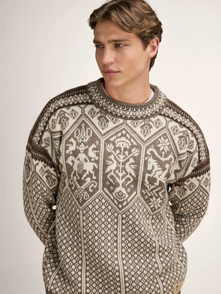 Dale of Norway 1994 Masculine Sweater Nutmeg Nat.white Coffee Dale of Norway
