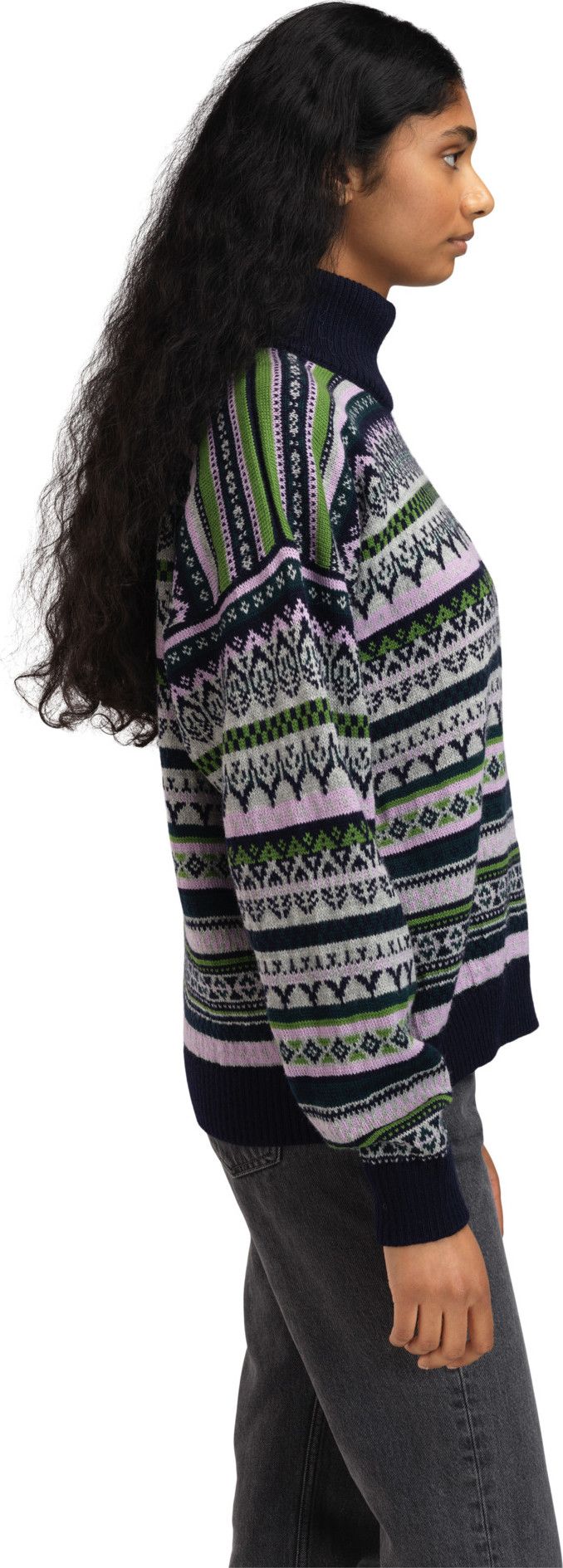 Dale of Norway Women's Utsira Sweater Marine/Pine Green/Light Charcoal Dale of Norway