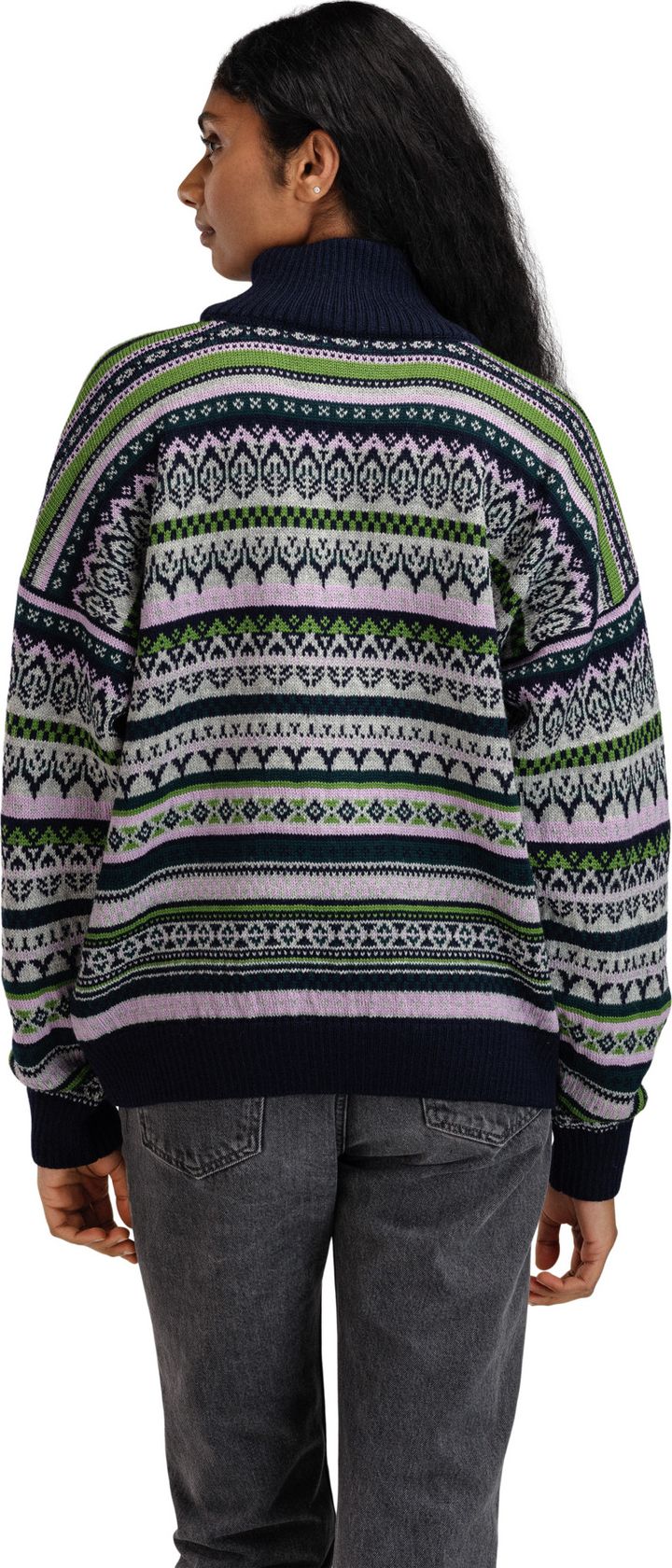 Dale of Norway Women's Utsira Sweater Marine/Pine Green/Light Charcoal Dale of Norway