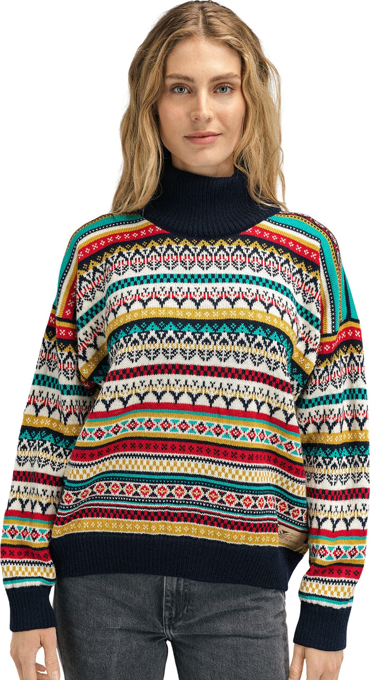 Dale of Norway Women's Utsira Sweater Marine/Offwhite/Raspberry Dale of Norway