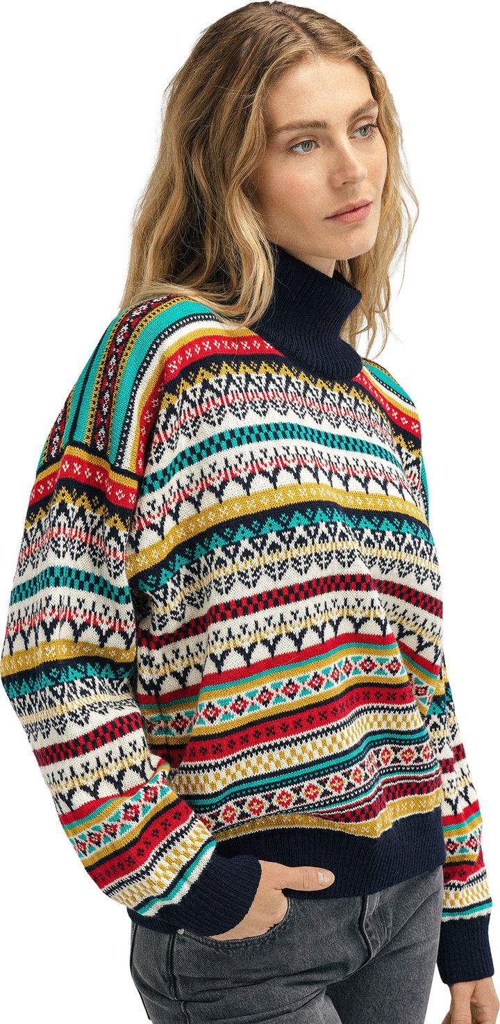 Dale of Norway Women's Utsira Sweater Marine/Offwhite/Raspberry Dale of Norway
