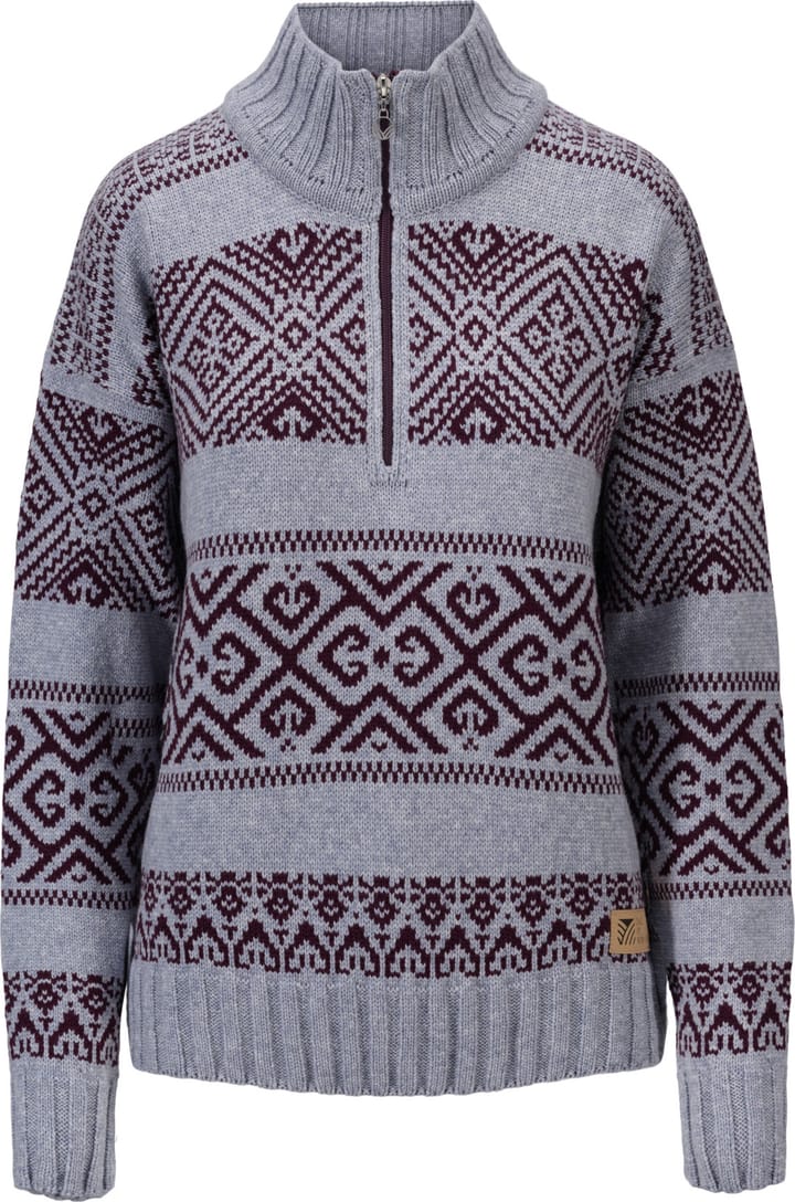 Dale of Norway Women's Rasletind Sweater Light Blue/Melange Wine Dale of Norway Dale of Norway Women's Rasletind Sweater Light Blue/Melange Wine Dale of Norway