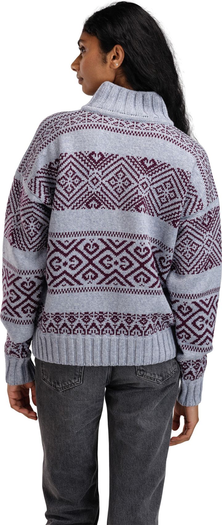 Dale of Norway Women's Rasletind Sweater Light Blue/Melange Wine Dale of Norway Dale of Norway Women's Rasletind Sweater Light Blue/Melange Wine Dale of Norway