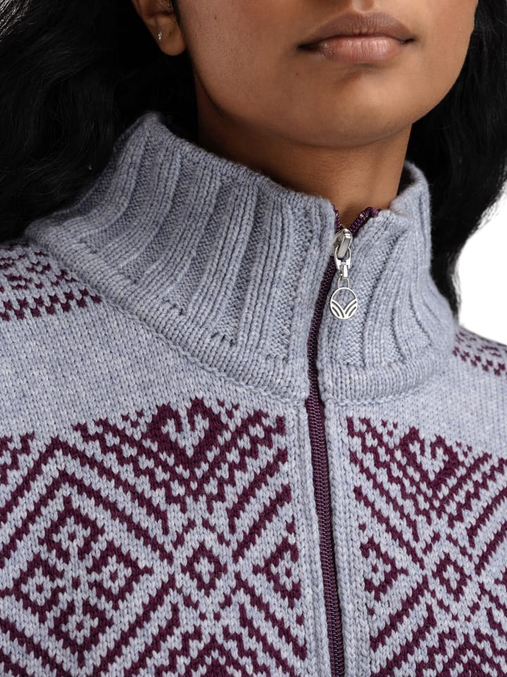 Dale of Norway Women's Rasletind Sweater Light Blue/Melange Wine Dale of Norway Dale of Norway Women's Rasletind Sweater Light Blue/Melange Wine Dale of Norway