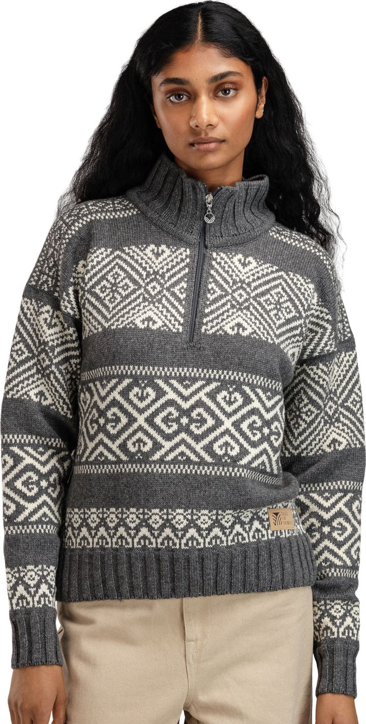 Dale of Norway Women's Rasletind Sweater Dark Charcoal/Offwhite Dale of Norway