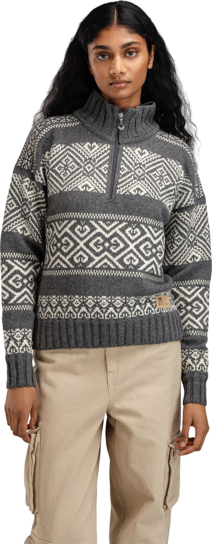 Dale of Norway Women's Rasletind Sweater Dark Charcoal/Offwhite Dale of Norway