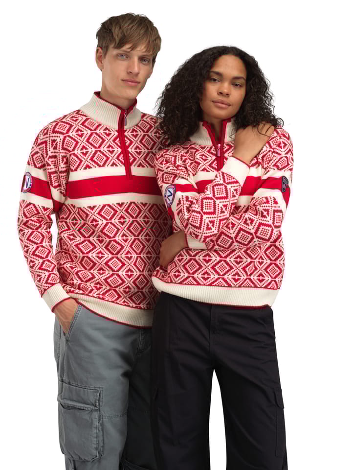 Dale of Norway Cortina 2026 Fem. Sweater Raspberry Offwhite Dale of Norway