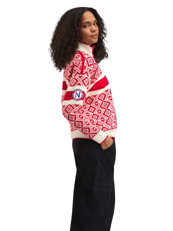 Dale of Norway Cortina 2026 Fem. Sweater Raspberry Offwhite Dale of Norway Dale of Norway Cortina 2026 Fem. Sweater Raspberry Offwhite Dale of Norway