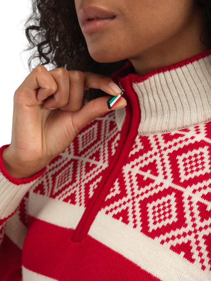 Dale of Norway Cortina 2026 Fem. Sweater Raspberry Offwhite Dale of Norway Dale of Norway Cortina 2026 Fem. Sweater Raspberry Offwhite Dale of Norway
