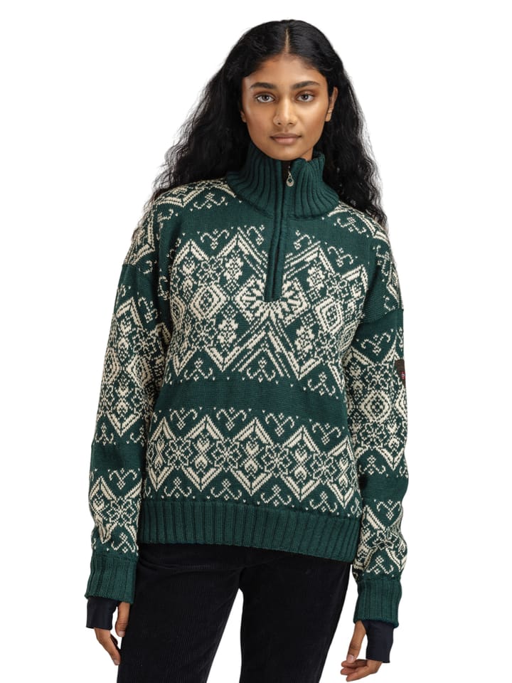 Dale of Norway Roset Fem. Wp Sweater Pinegreenl Offwhite Dale of Norway Dale of Norway Roset Fem. Wp Sweater Pinegreenl Offwhite Dale of Norway