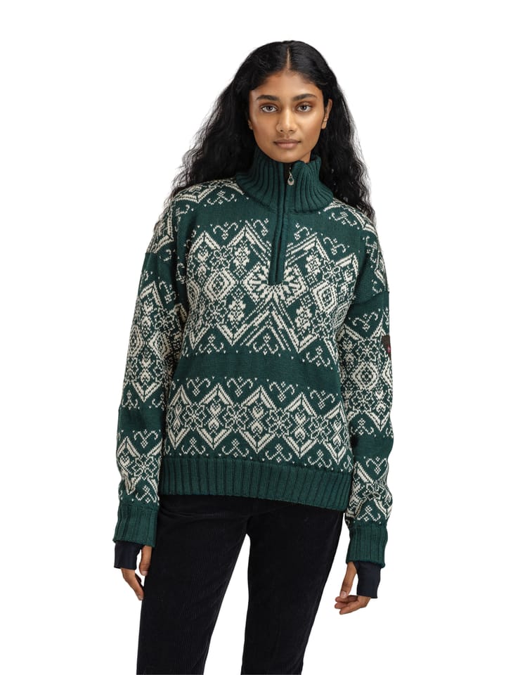 Dale of Norway Roset Fem. Wp Sweater Pinegreenl Offwhite Dale of Norway