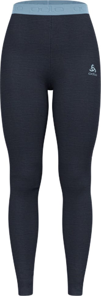 Odlo Women's Performance Wool 150 Base Layer Bottom Provincial Blue - Dark Sapphire Melange Odlo