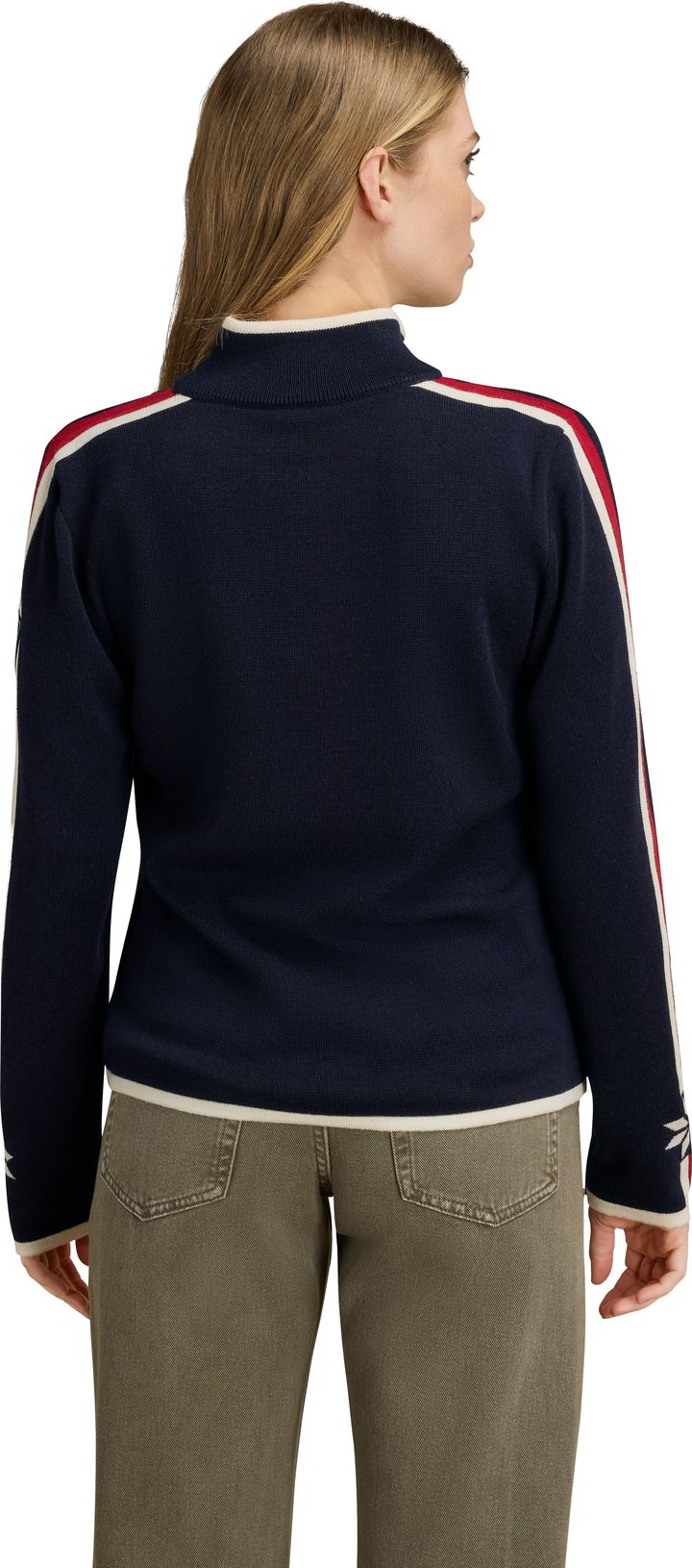Dale of Norway Women's Nåle Sweater Offwhite Navy Red Rose Dale of Norway
