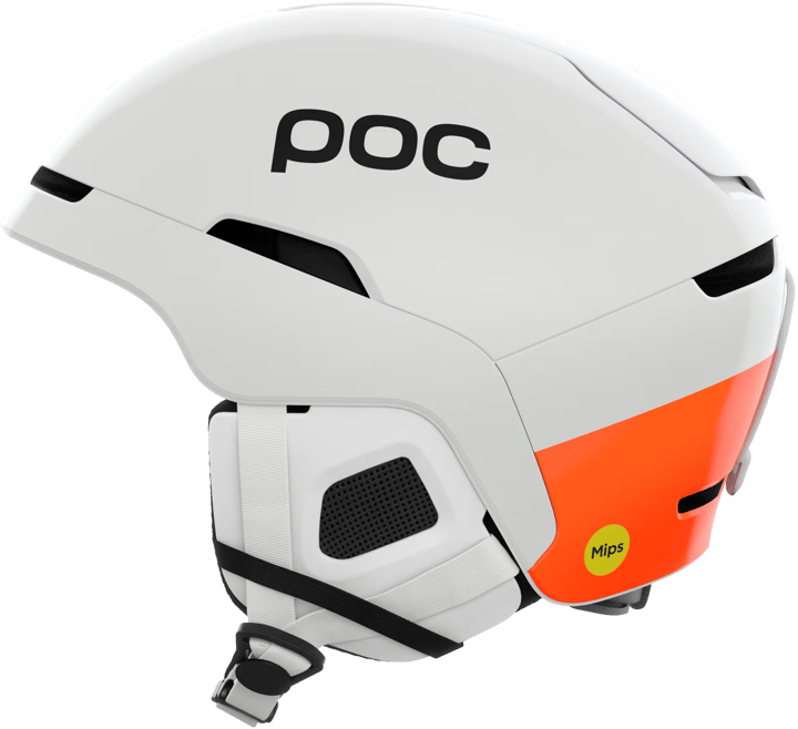 POC Obex Mips Hydrogen White/fluorescent Orange POC