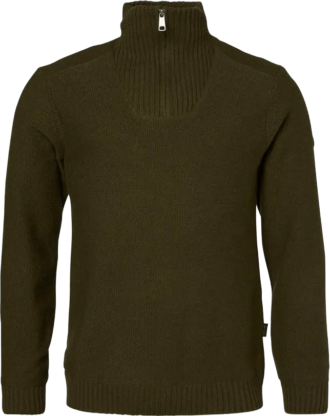 Chevalier Men's Loxley Windblocker Wool Pullover Forest Green Chevalier
