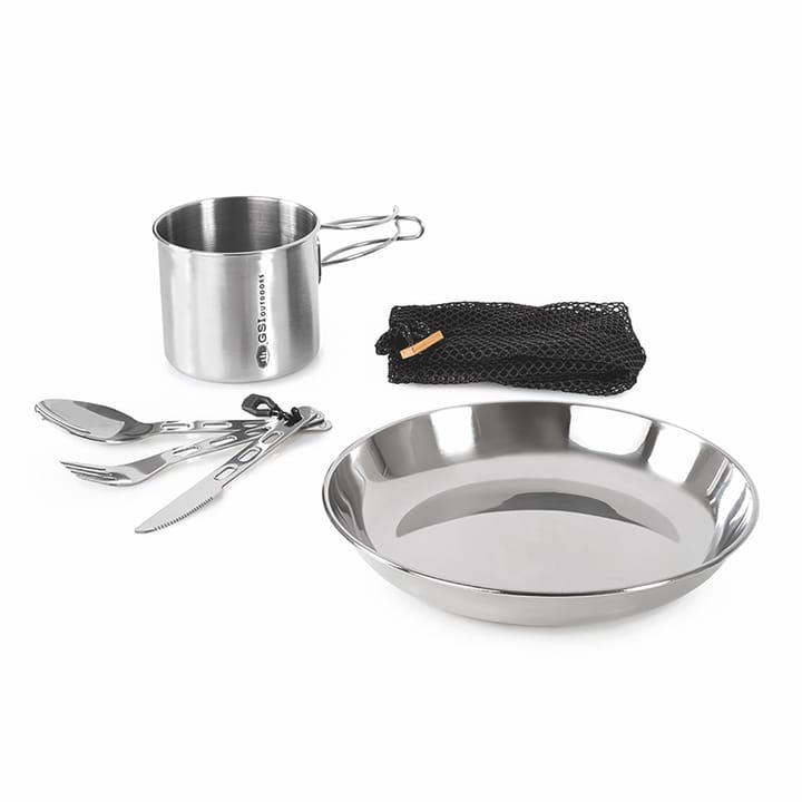 GSI Outdoors Glacier Stainless 1 Person Set GSI Outdoors