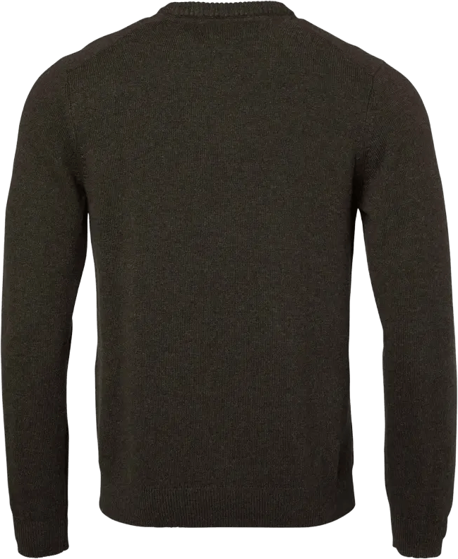 Chevalier Men's Milford O-Neck Wool Pullover Antler Brown Chevalier