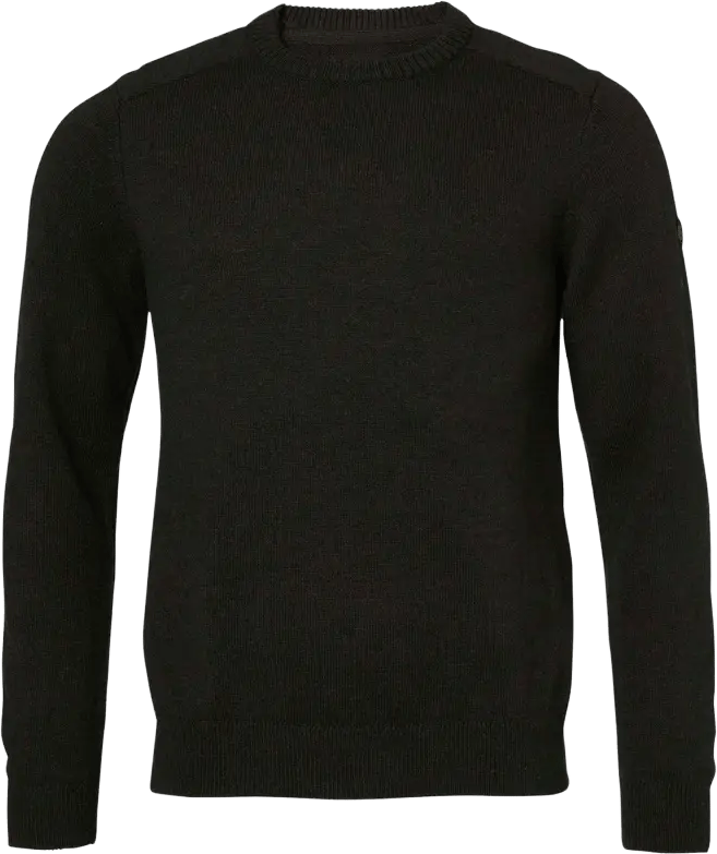 Chevalier Men's Milford O-Neck Wool Pullover Dark Green Chevalier