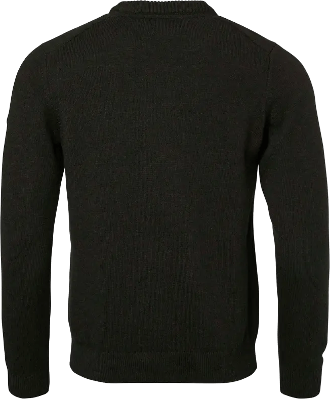 Chevalier Men's Milford O-Neck Wool Pullover Dark Green Chevalier