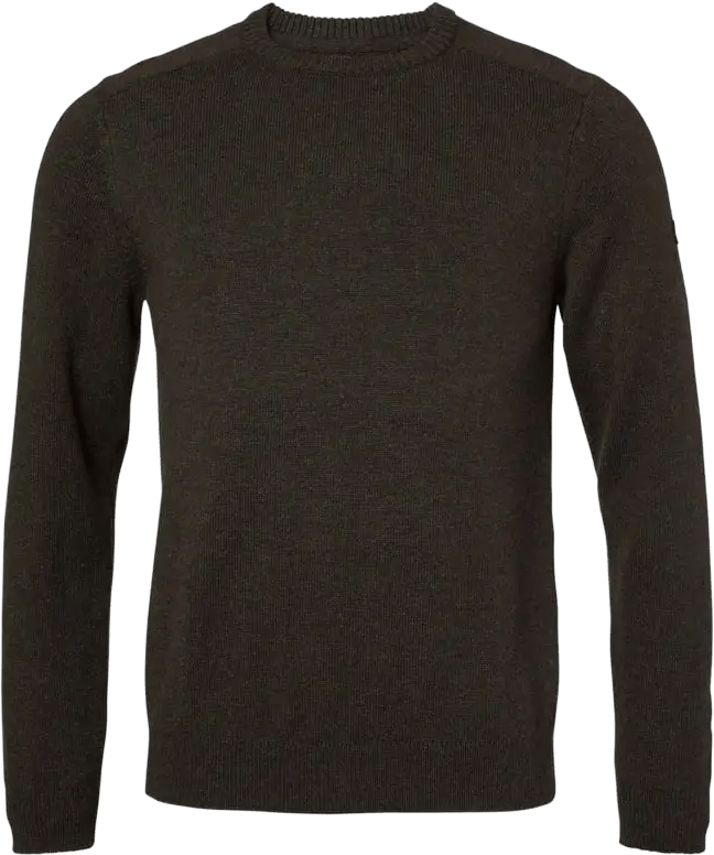 Chevalier Men's Milford O-Neck Wool Pullover Antler Brown