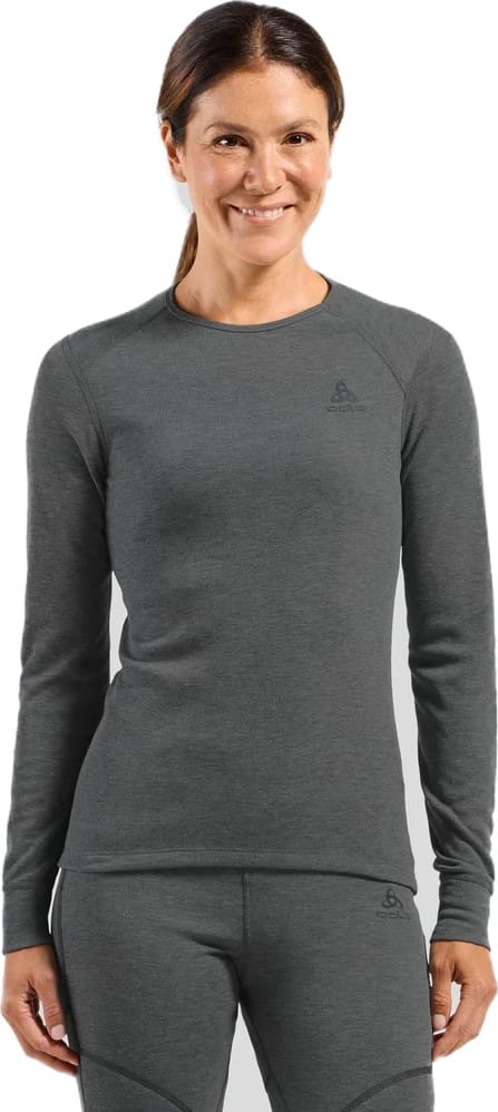 Odlo Women's Active Warm ECO Baselayer Shirt Odlo Steel Grey Melange Odlo