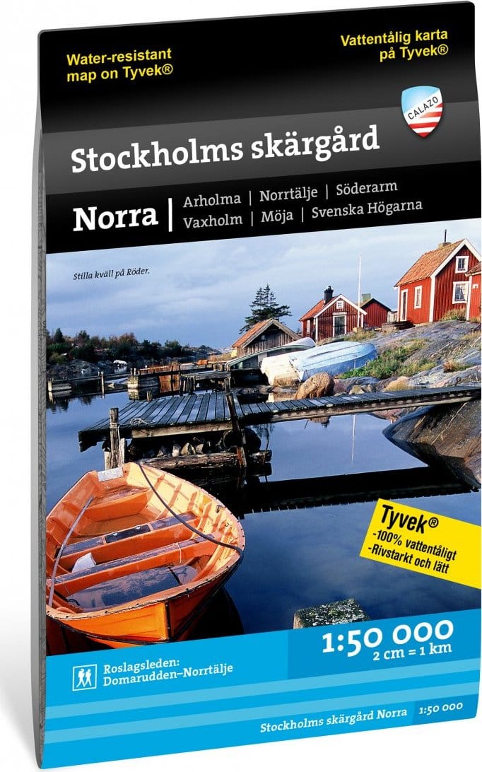 Calazo förlag Stockholms skärgård – Norra 1:50.000 NoColour Calazo förlag